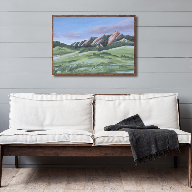 "Evening at the Flatirons" Art Print