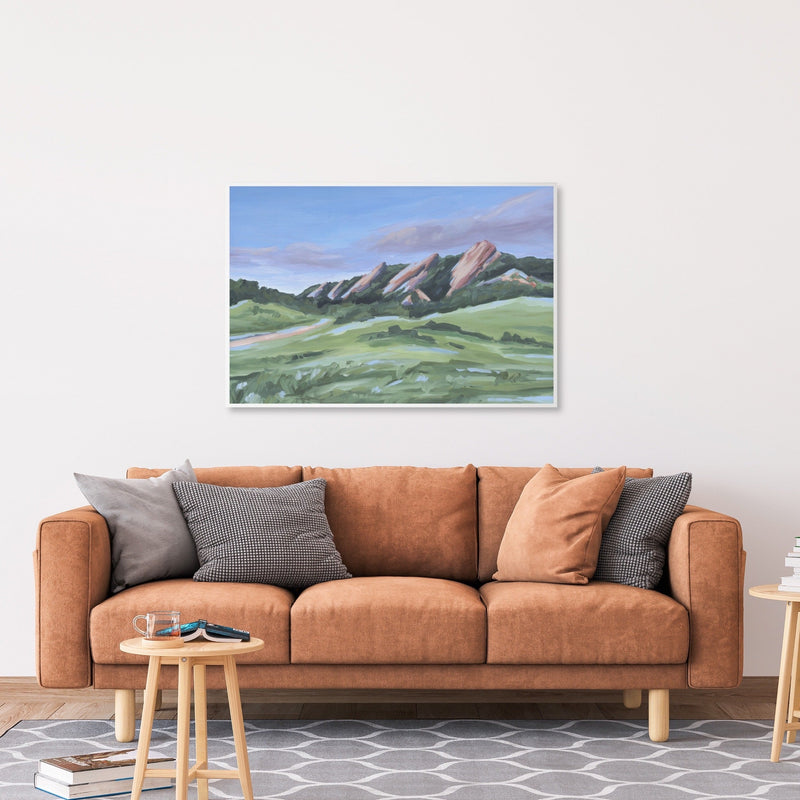 "Evening at the Flatirons" Art Print