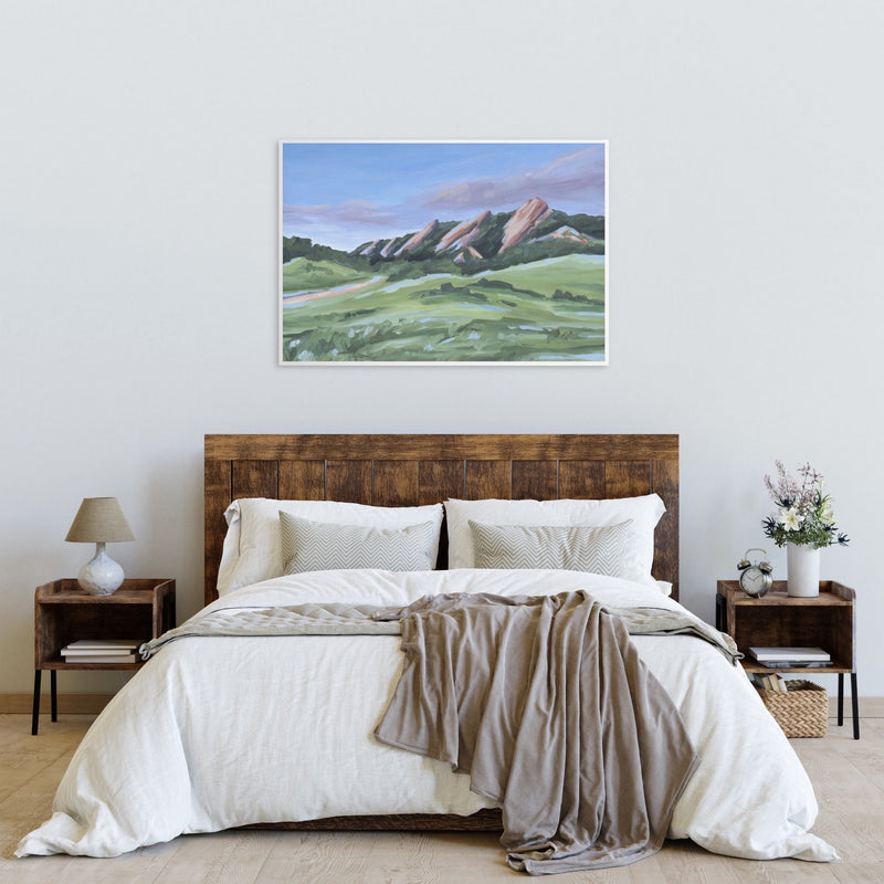 "Evening at the Flatirons" Art Print