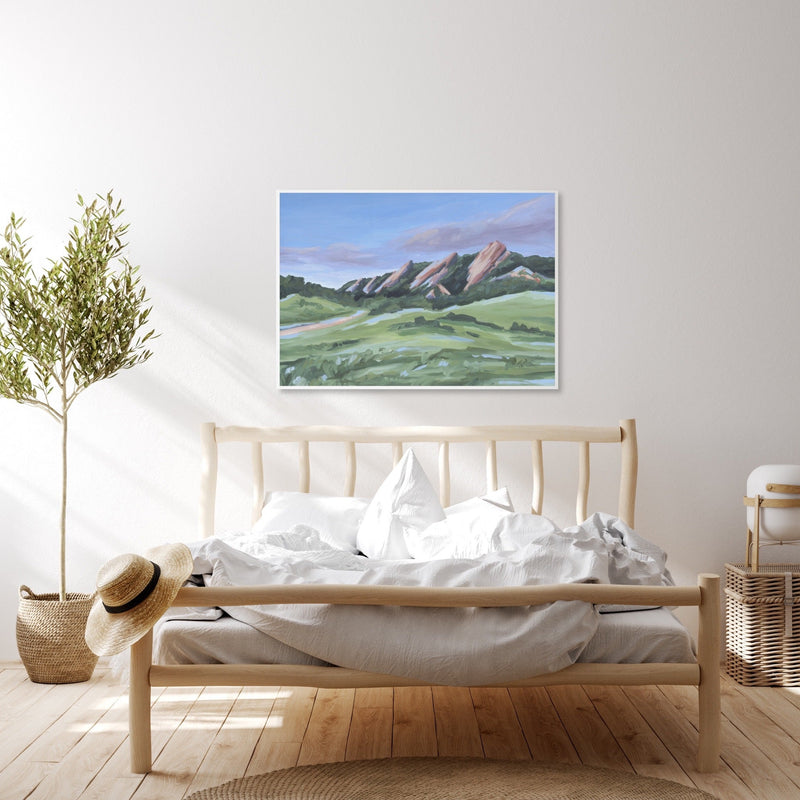 "Evening at the Flatirons" Art Print