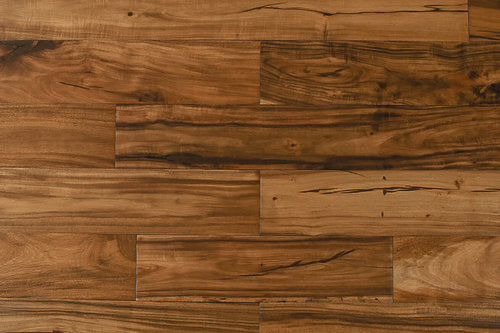 Solid Hardwood 4.75" Wide, 48" RL, 3/4" Thick Smooth & Handscraped Exotic Walnut Golden Floors - Mazzia Collection Product shot tile view 1