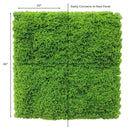 Evergreen Moss Artificial Green Wall Mat 33 SQ FT – UV Resistant – Commercial Grade (Clearance Price)