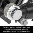 AR102 Air-Spaced Doublet Refractor Telescope
