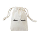 Closed Eyelashes Wedding Favor Bags, 6-Pack