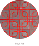 EYES – Geometric Cowhide Rug with Curved Motif