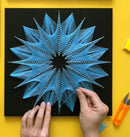 String Art DIY Kit - Blossom. Wizardi Geometry Nail Painting F07-M12-2-DHGG29225