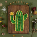 String Art DIY Kit - Cactus. Wizardi Craft Kit F07-M12-3-DH5012