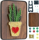 String Art DIY Kit - Aloe. Wizardi Craft Kit F07-M12-3-DH9004