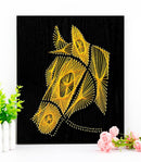 String Art DIY Kit - Horse. Wizardi Craft Kit F07-M12-5-DHACE28042