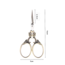 Craft Scissors for Felting & Embroidery Wizardi F07-M13-6-bronze