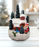 House with Santa Christmas Village Miniature by Wizardi F07-N1-3-Y26C
