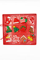12 Small Gingerbread Christmas Festive Decoration by Wizardi F07-N2-1-W2598