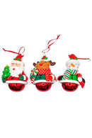 Christmas Ornament - Glossy Gingerbread Reindeer. Wizardi Festive Decoration F07-N2-14-E2504C