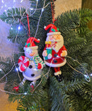 Glossy Gingerbread Santa Christmas Festive Decoration by Wizardi F07-N2-16-CEE019A