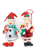Glossy Gingerbread Santa Christmas Festive Decoration by Wizardi F07-N2-16-CEE019A