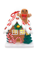 Gingerbread Snow House with Gingerbread Man Christmas Festive Decoration by Wizardi F07-N2-18-EE403B