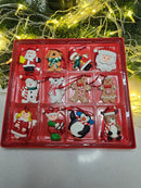 12 Small Gingerbread Christmas Festive Decoration by Wizardi F07-N2-2-W2597