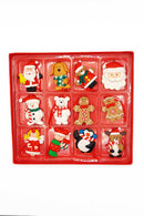 12 Small Gingerbread Christmas Festive Decoration by Wizardi F07-N2-2-W2597