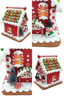 Snowman Gingerbread House Decoration by Wizardi F07-N2-23-AAA008B