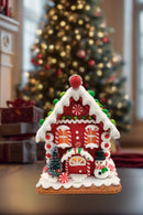 Snowman Gingerbread House Decoration by Wizardi F07-N2-23-AAA008B