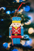 Gingerbread Blue Soldier Christmas Festive Decoration by Wizardi F07-N2-4-A2584B
