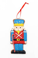 Gingerbread Blue Soldier Christmas Festive Decoration by Wizardi F07-N2-4-A2584B