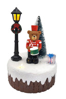 Holiday Bear Scene - Christmas Village Collection by Wizardi F07-N6-2C Bear