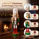 Scottish Bagpiper Christmas Wooden Nutcracker 15 in by Wizardi F07M14-32-N01819B