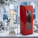 Winter White Swordsman with Silver Sword Christmas Wooden Nutcracker 15 in by Wizardi F07M14-33-N01222A