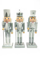 Christmas Nutcracker the Swordsman. Wizardi Classic Wooden Festive Decoration F07M14-34-N01364A