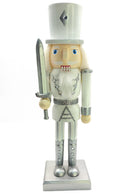 Christmas Nutcracker the Swordsman. Wizardi Classic Wooden Festive Decoration F07M14-35-N01364A