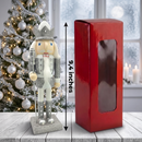 Silver Frost King with Scepter Christmas Wooden Nutcracker 9 in by Wizardi F07M14-35-N01364C