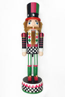 Christmas Nutcracker. Wizardi Classic Wooden Festive Decoration F07M14-37-N01833A