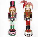 Christmas Nutcracker. Wizardi Classic Wooden Festive Decoration F07M14-37-N01833B