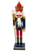 Christmas Nutcracker the King. Wizardi Classic Wooden Festive Decoration F07M14-38-N01724B