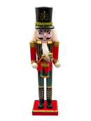 Christmas Nutcracker the Drummer. Wizardi Classic Wooden Festive Decoration F07M14-38-N01724C