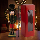 British Guard with Bearskin Hat Christmas Wooden Nutcracker 12 in by Wizardi F07M14-38-N01724D