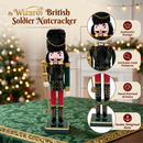 British Guard with Bearskin Hat Christmas Wooden Nutcracker 12 in by Wizardi F07M14-38-N01724D