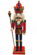 The Staffbearer. Classic Wooden Nutcracker Decoration by Wizardi F07M14-39-N01365A