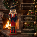 Navy Helmet Horn Player Christmas Wooden Nutcracker 12 in by Wizardi F07M14-39-N01365D