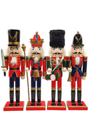 Christmas Nutcracker the Piper. Wizardi Classic Wooden Festive Decoration F07M14-39-N01365D