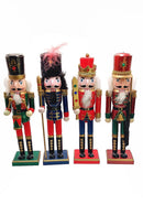 Christmas Nutcracker the Swordsman. Wizardi Classic Wooden Festive Decoration F07M14-40-N01012A