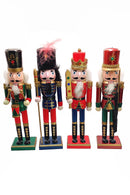 Christmas Nutcracker the Swordsman. Wizardi Classic Wooden Festive Decoration F07M14-40-N01012A