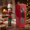 Teacup Hat Baker with Christmas Tree Treat Christmas Wooden Nutcracker 15 in by Wizardi F07M14-41-N01058A