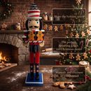 Cocoa and Gingerbread Baker Christmas Wooden Nutcracker 15 in by Wizardi F07M14-41-N01058C