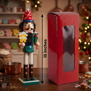 Gingerbread House and Candy Cane Baker Christmas Wooden Nutcracker 15 in by Wizardi F07M14-41-N01058D