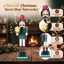 Gingerbread House and Candy Cane Baker Christmas Wooden Nutcracker 15 in by Wizardi F07M14-41-N01058D