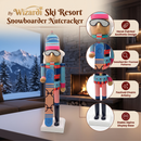 Snowboarder Christmas Wooden Nutcracker 15 in by Wizardi F07M14-42-N01826B