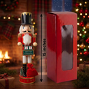 Countdown Calendar Soldier Christmas Wooden Nutcracker 15 in by Wizardi F07M14-44-N01830B