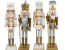 Christmas Nutcracker the Swordsman. Wizardi Classic Wooden Festive Decoration F07M14-45-N01315C
